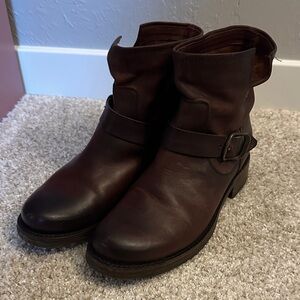 Frye Dark Brown Leather Footwear